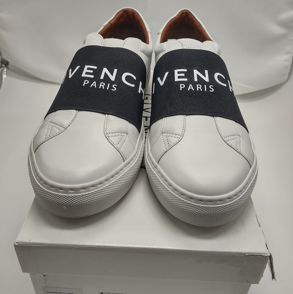 Givenchy Men's Urban Street Sneakers w/Webbing, black/white - Size EU 45/12 - Picture 5 of 14